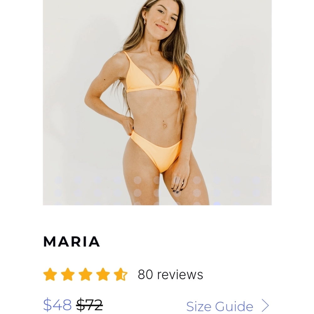 Aurelle orange bikini